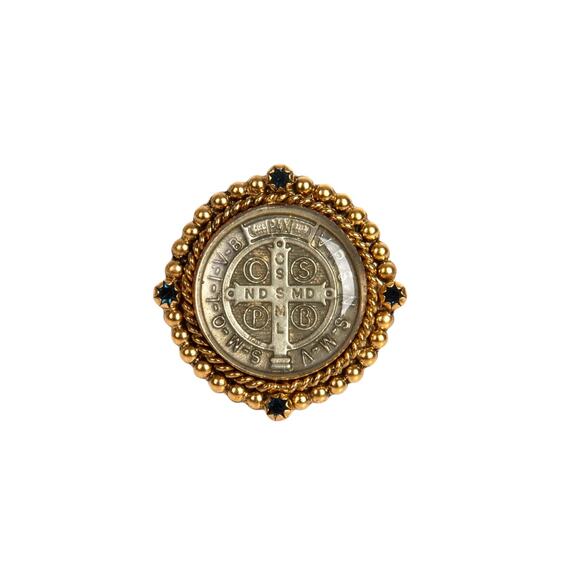 VIRGINS SAINTS & ANGELS VSA Grande San Benito Ring Gold Size 7 - Picture 1 of 7